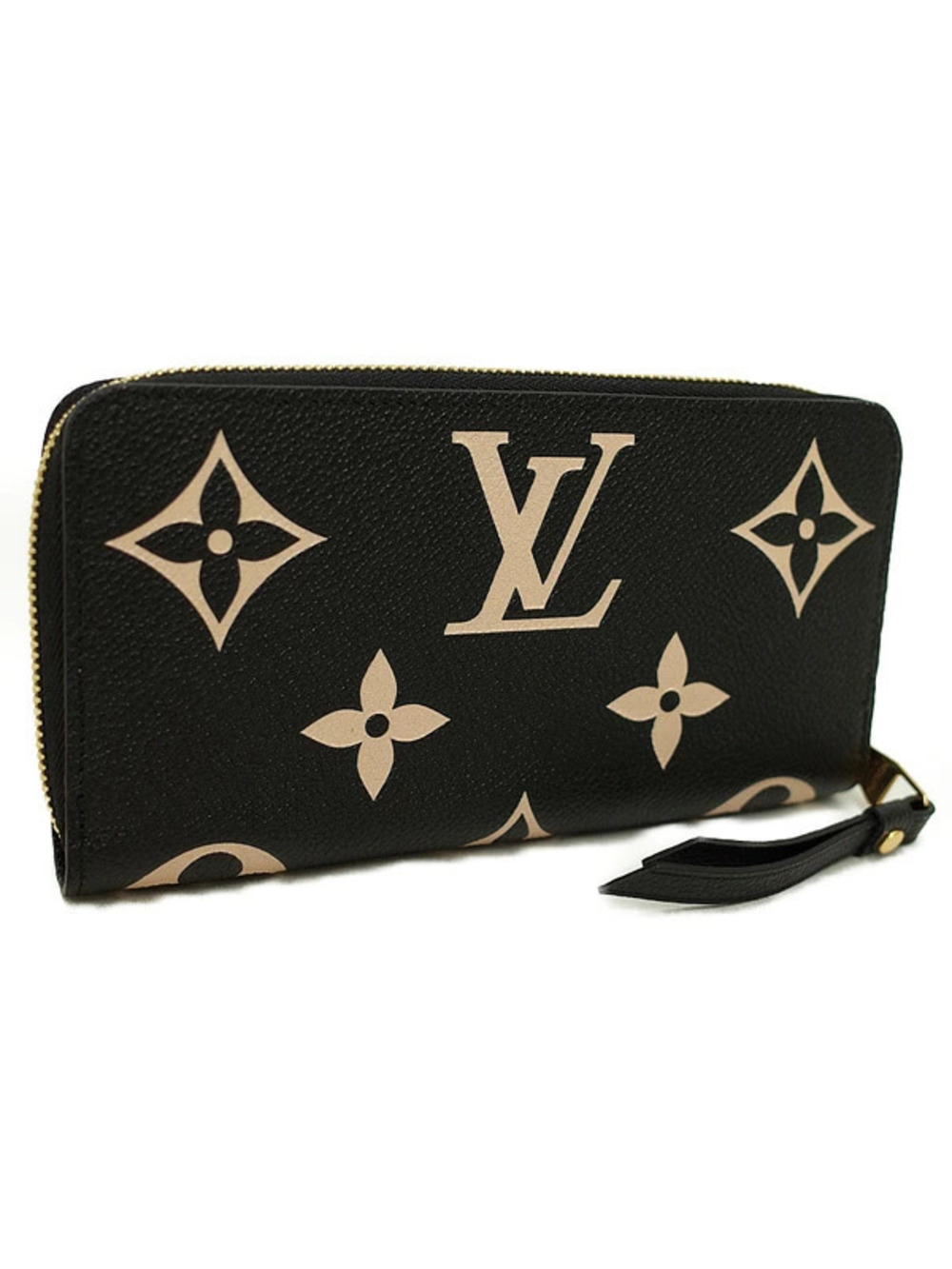 Louis Vuitton Bicolor Empreinte Monogram Zipper Zippy Wallet Long Round Brown